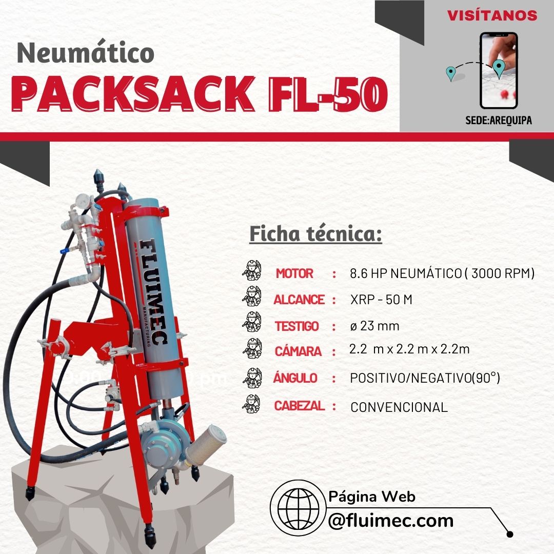 PACKSACK FL -50 - Equipo versatil para empresas mineras